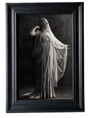 Vintage Victorian Woman Unique  dancing antique framed photo print unique Frame
